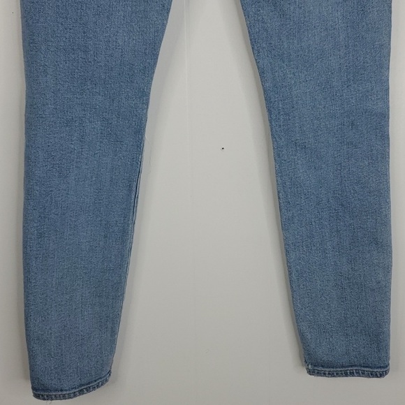 Agolde Sophie Skinny Ankle Jeans Ripped Knee Light
Wash Mid Rise Womens 25 - Picture 7 of 9